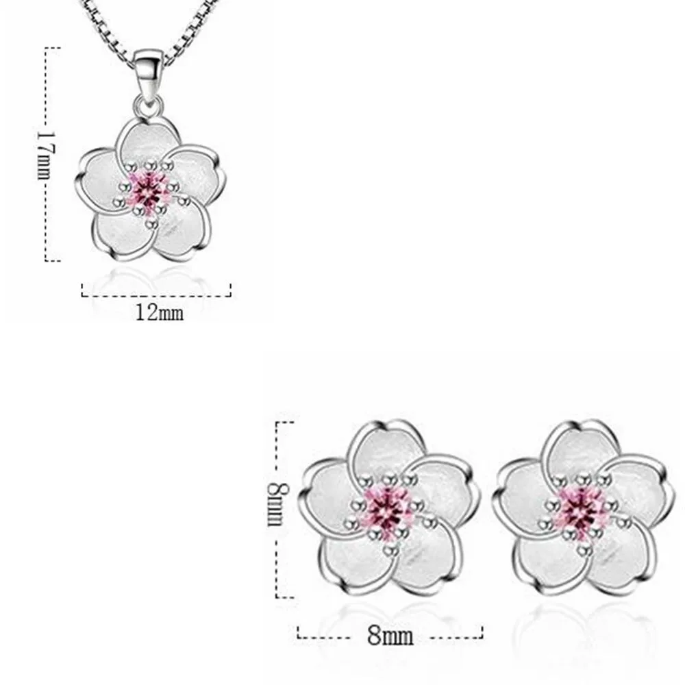 SHDEDE Модные Ювелирные наборы женские аксессуары CZ Кристалл от Swarovski Подвеска для вечеринок Ожерелье Серьги Горячая не аллергия+ WH22