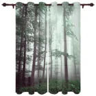 Занавески для гостиной и кухни, таинственные туманные занавески на окна в виде осенних деревьев, роскошные для спальни и детей