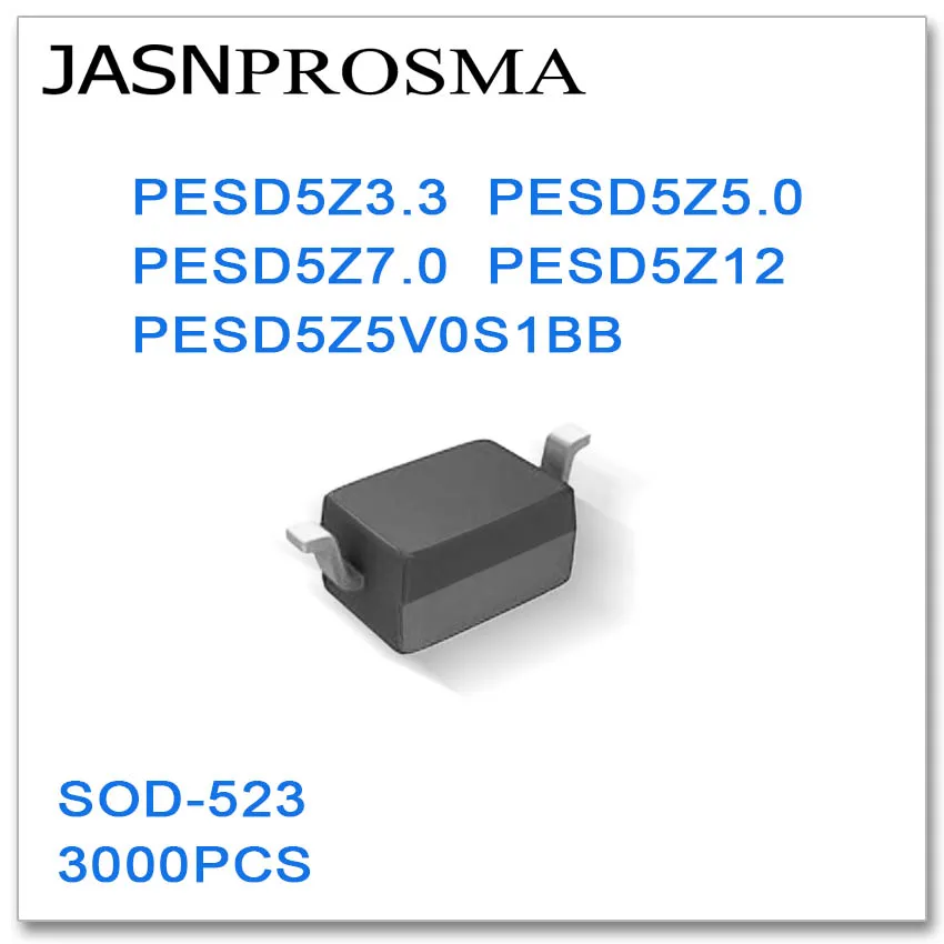 JASNPROSMA SOD523 3000 шт. PESD5Z3.3 PESD5Z5.0 PESD5Z7.0 PESD5Z12 PESD5Z5V0S1BB 3 В 5 в 7 12 сделано Китае ESD 0805 - купить
