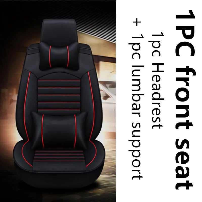 1pc Deluxe Edition Универсальные автомобильные чехлы из искусственной кожи для fiat 500x bravo freemont albea palio grande punto panda doblo - Название цвета: 1pc Deluxe Edition