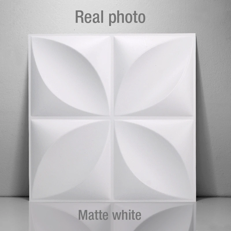 6 шт./лот 3D стерео глянцевая/матовая обои рельеф стены искусства Панель наклейки