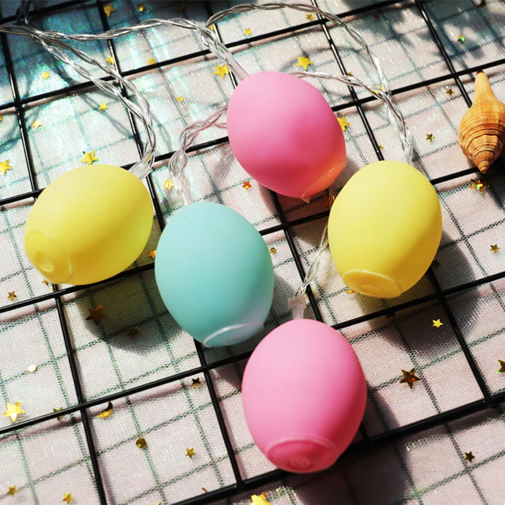 

10LEDs Easter Decorations For Home Egg Rabbit Led String Light Easter Bunny Fairy String Lights Wedding Party Ornament Garland