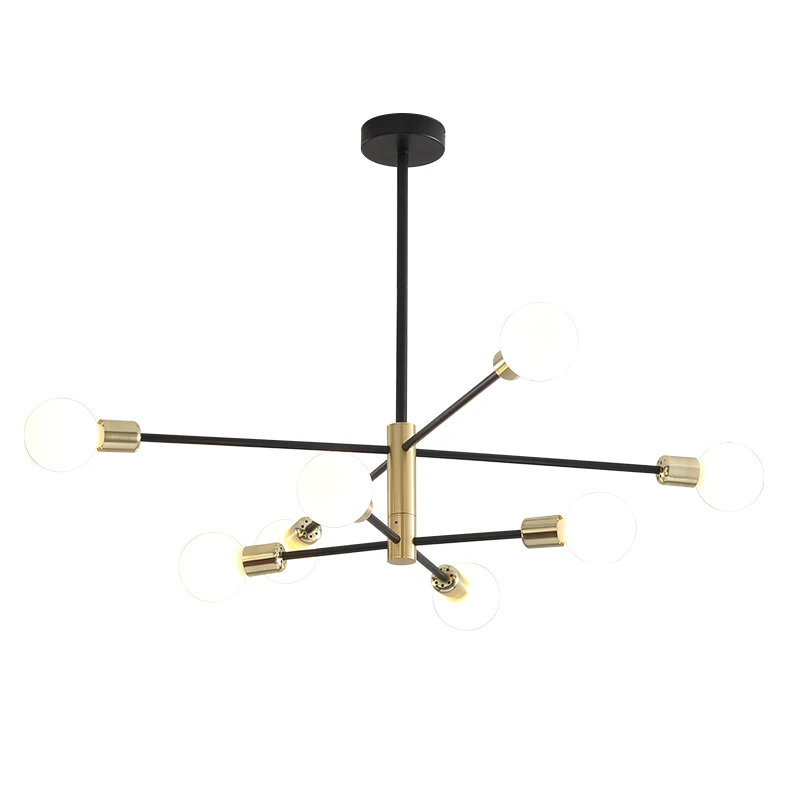 

1 Modern Nordic Black Chandelier Lighting Chandeliers 6 Lights LED Not Included Bulbs Home Lighting Indoor Light Fixtures 2020