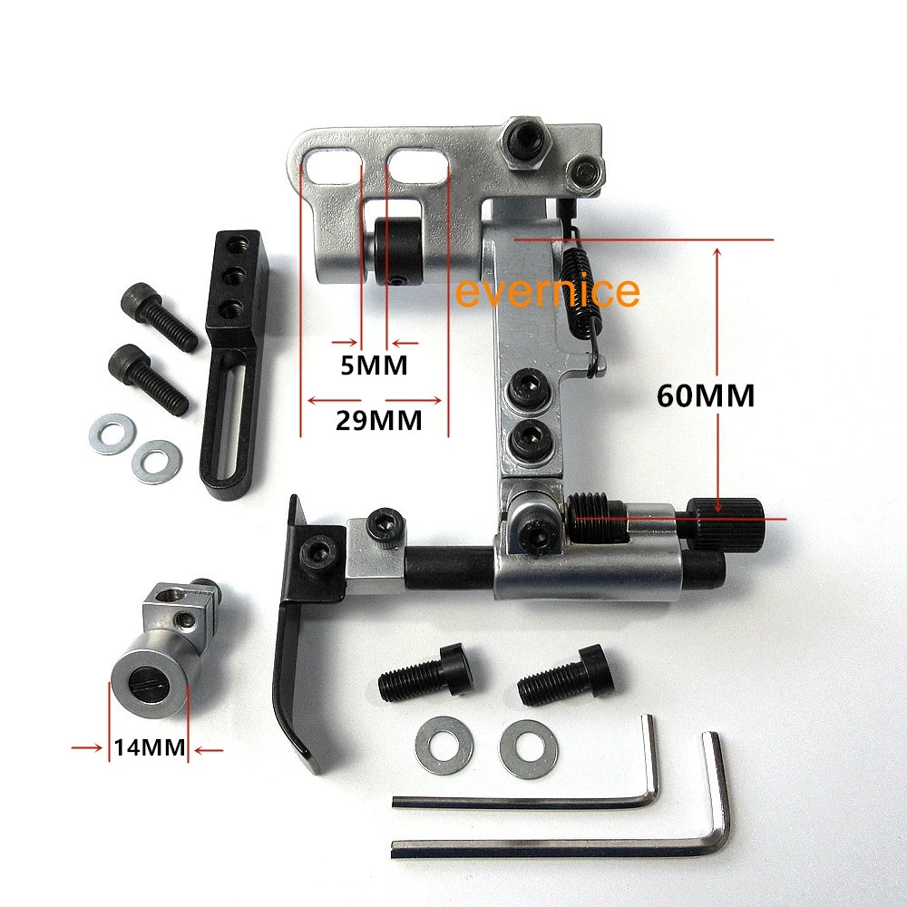 Подвесная направляющая кромки с кронштейном адаптера для Pfaff 1245 1246 1525 1526 335 2545 #