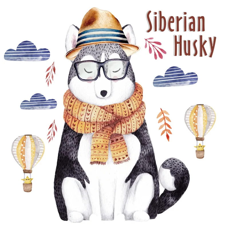 35*57 наклейки на дверь с изображением милой собаки | Дом и сад