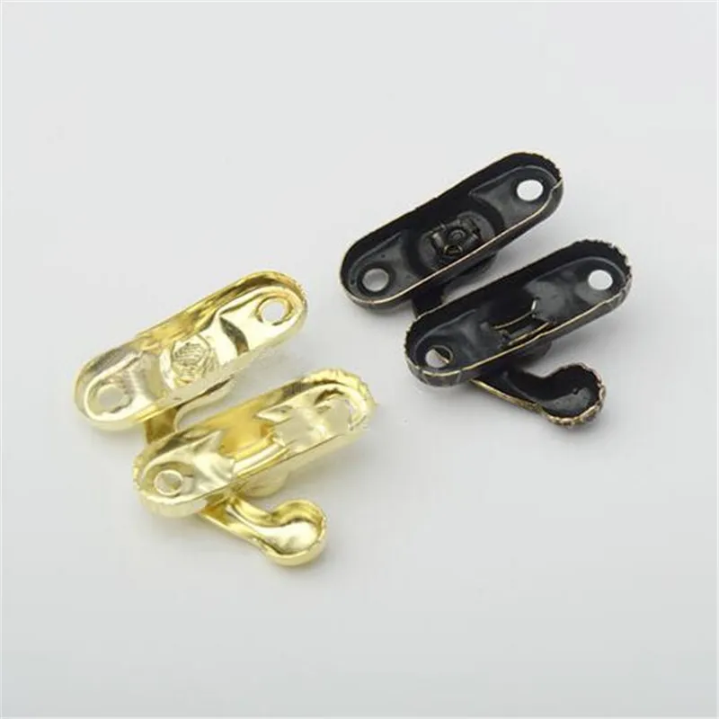 Новинка 2021 деревянная коробка маленький замок с пряжкой крючок в форме рога