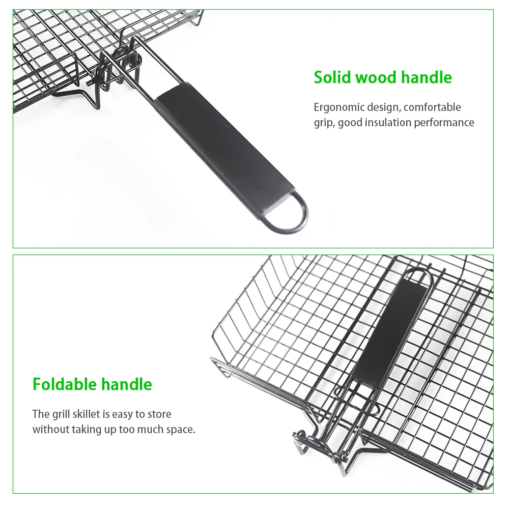 Нержавеющая сталь барбекю Гриль Корзина размера плюс Инструменты для аксессуары