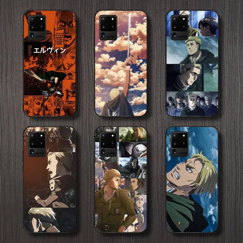

Smith Erwin Attack on Titan Phone Case For Samsung galaxy A S note 10 7 8 9 20 30 31 40 50 51 70 71 21 s ultra plus