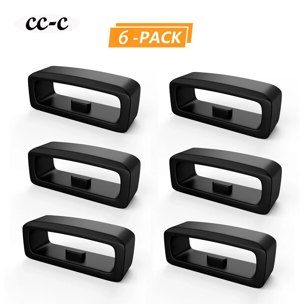 Застежка пряжка для ремня часов резиновая застежка кольца Garmin Fenix5/fenix5 Plus черный