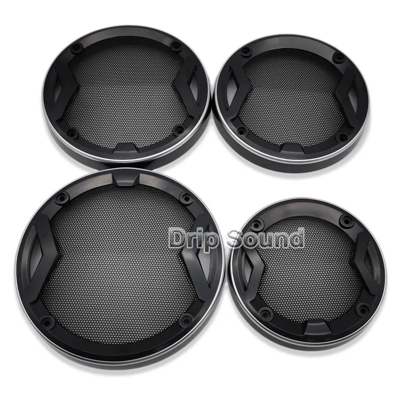 Сетчатая Крышка для автомобильного аудио декоративная круглая металлическая