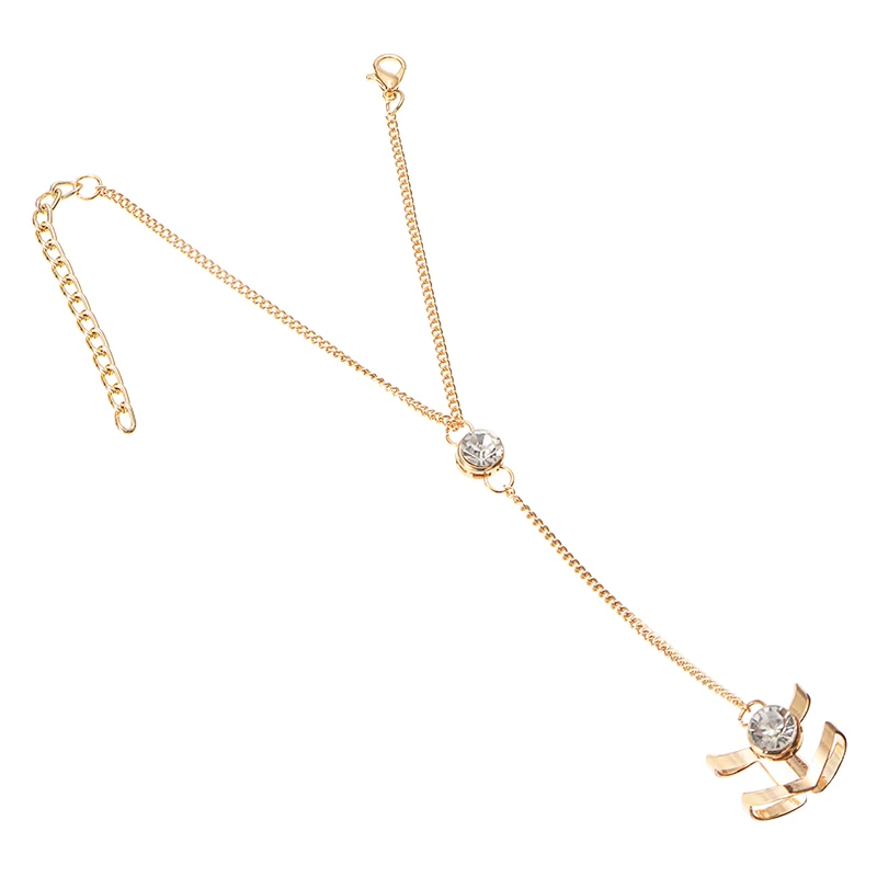 Хрустальный Браслет-цепочка модные геометрические инкрустированные стразы