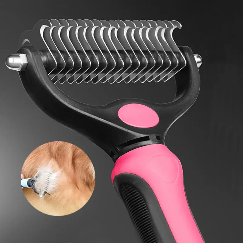 Собака гребень НОВЫЙ односторонний кошка 1 шт. крупных собак щетка открытый узел