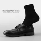 Мужские хлопковые носки 10 парлот, черные дышащие носки в деловом стиле для мужчин, весна-лето 2021, американские размеры (6,5-12)