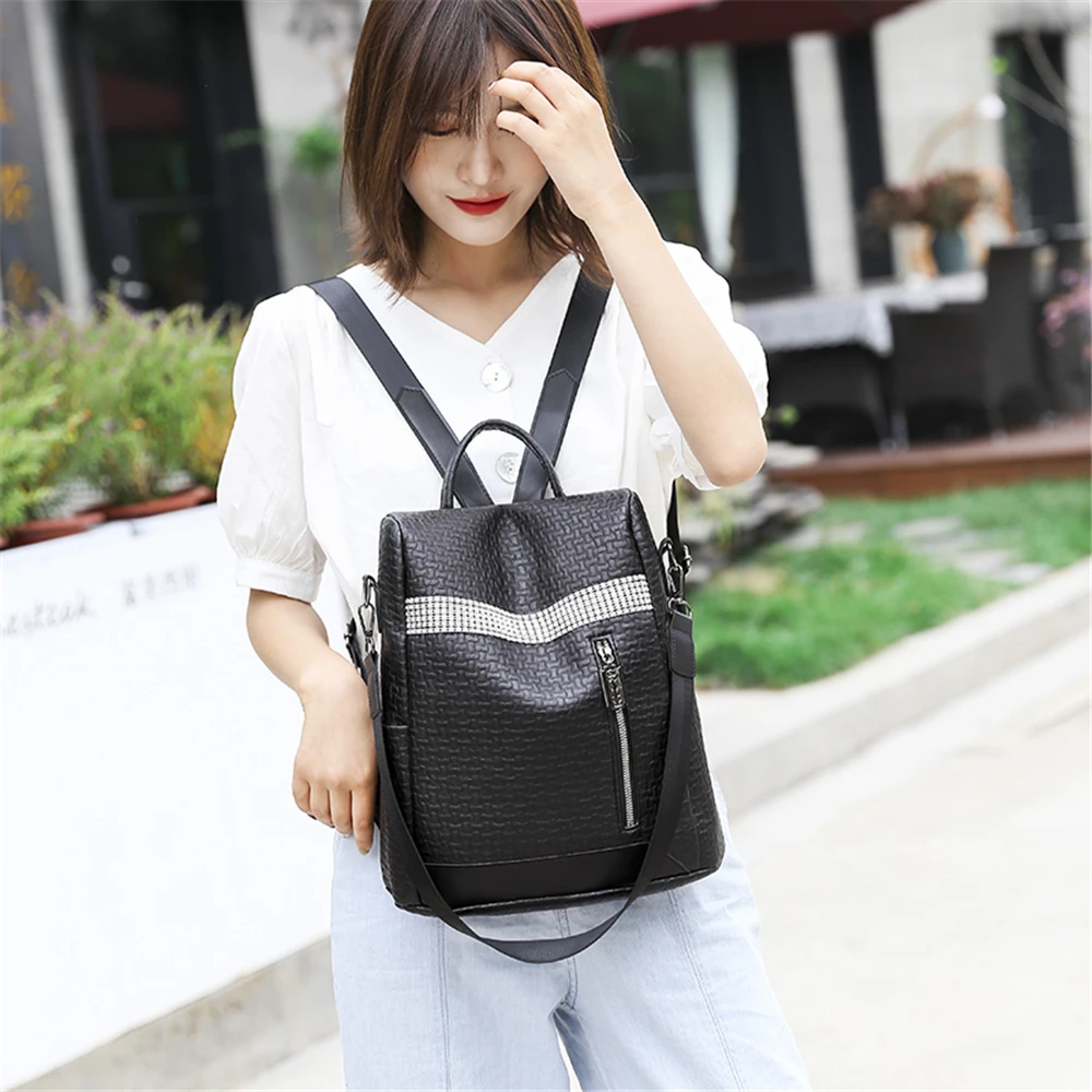 Новый рюкзак Противоугонный женский 3 в 1 школьные сумки для девочек подростков