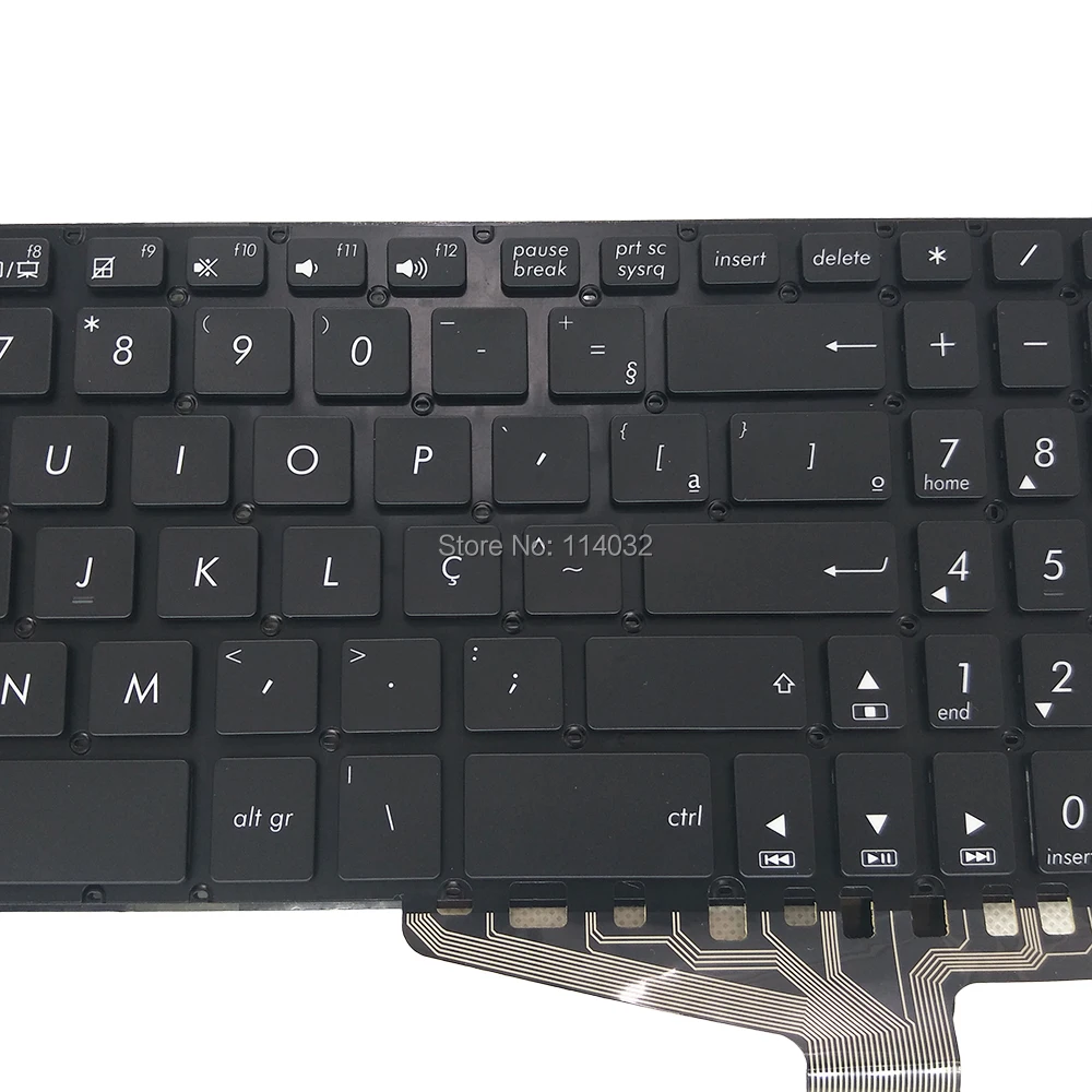Сменные клавиатуры с подсветкой для ASUS X570 FX570UD NX580V YX570 YX 570 DD UD ZD BR Бразильский