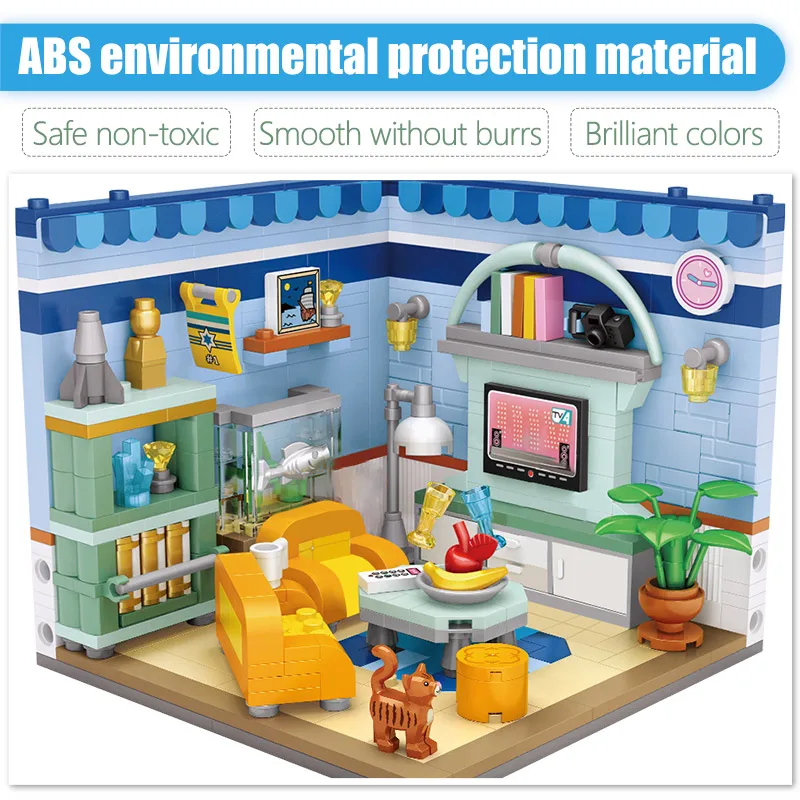 Детский конструктор Счастливый дом для девочек|Блочные конструкторы| |