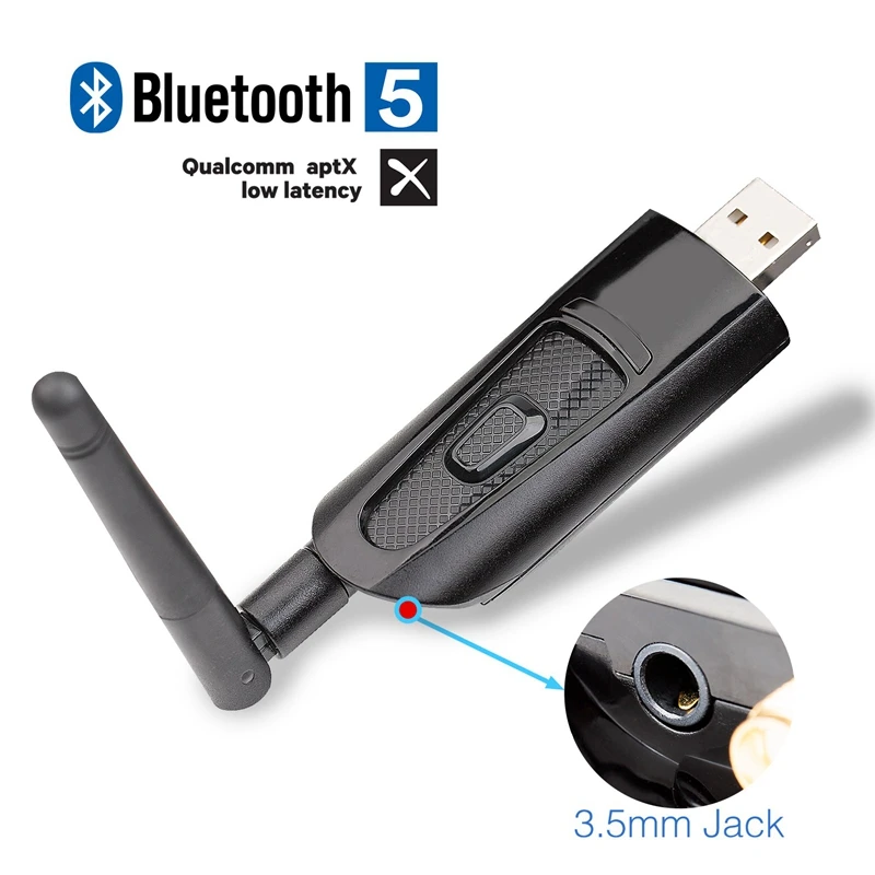 Мини Usb Bluetooth передатчик с низкой задержкой Aptx беспроводной o-адаптер разъемом 3 5