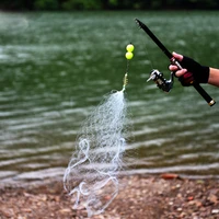 copper spring shoal fishing net with night luminous bead ball bearing solid ring fishing connector freshwater fishing tackle