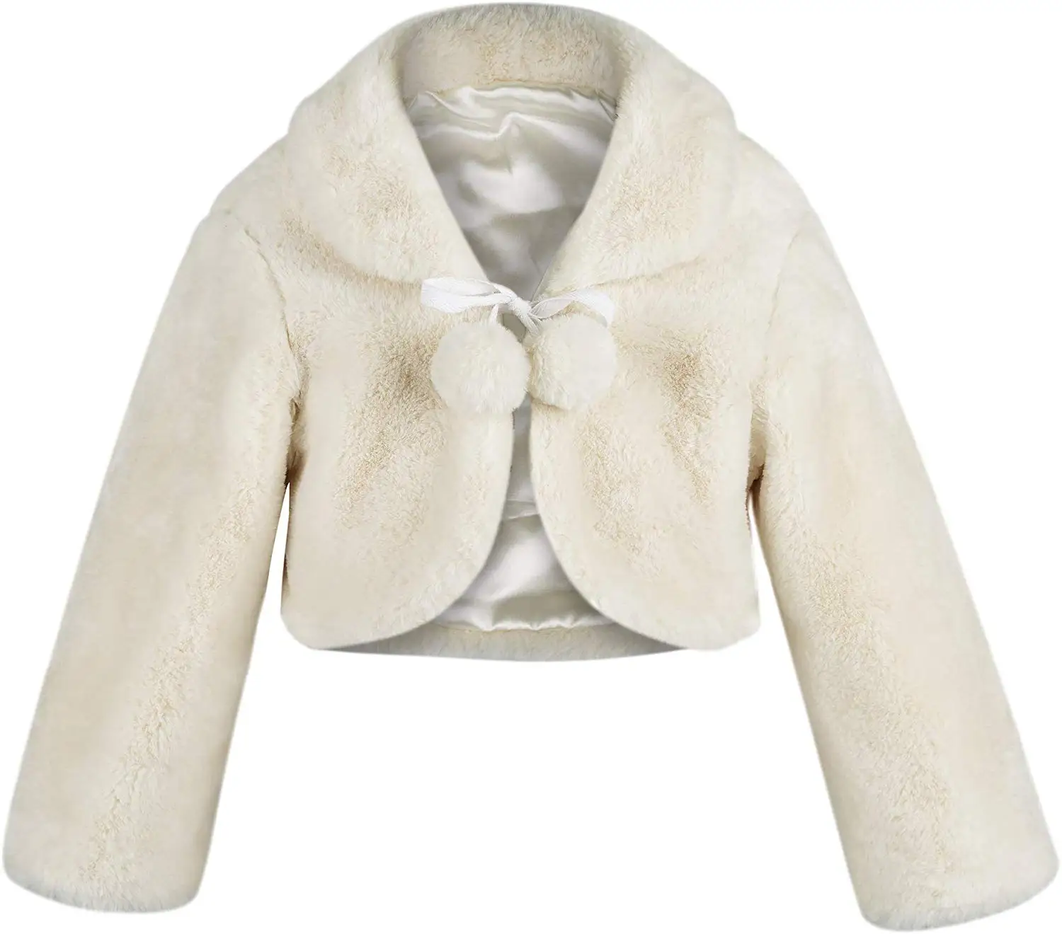 Детское утепленное плюшевое Болеро принцессы с длинными рукавами и цветочным