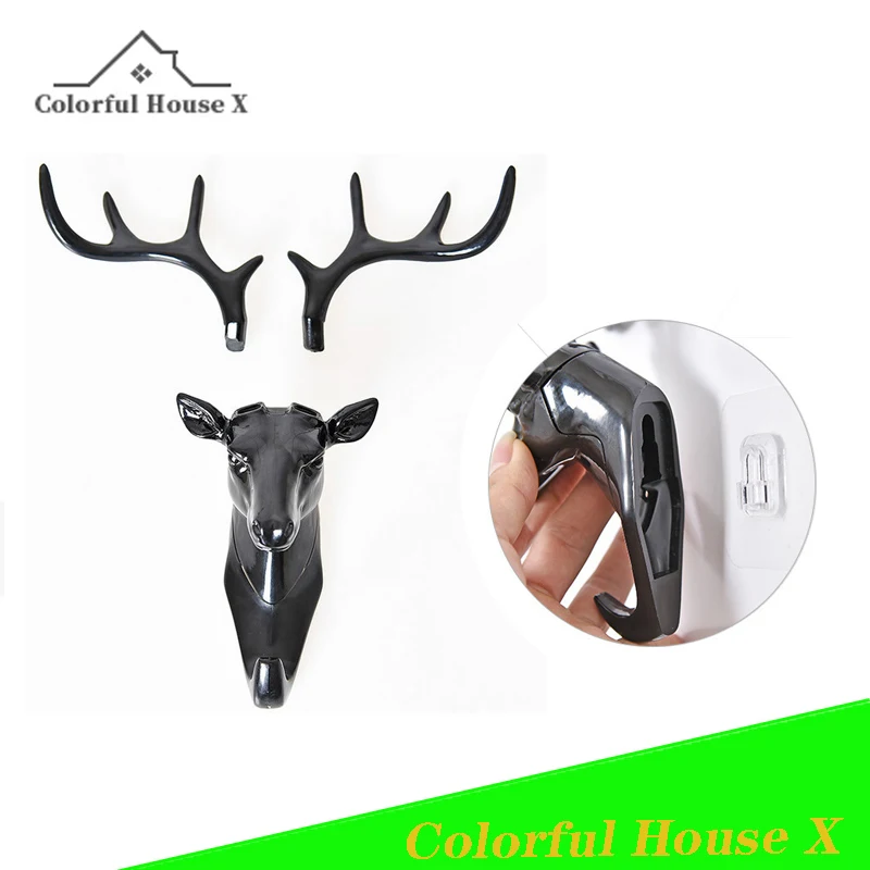 Настенный крючок для ключей кухонный двойной Американский держатель с оленьими