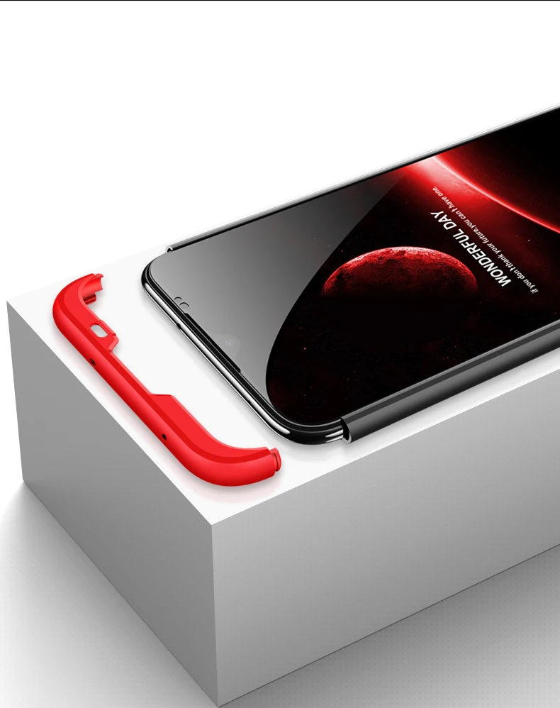 Жесткий чехол для Xiaomi Redmi Note 8T 3 в 1 матовый армированный гибридный защитный
