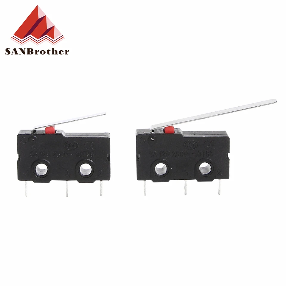 

Микропереключатель концевой SPDT, 5 шт., 5 А, 125 В, 250 В