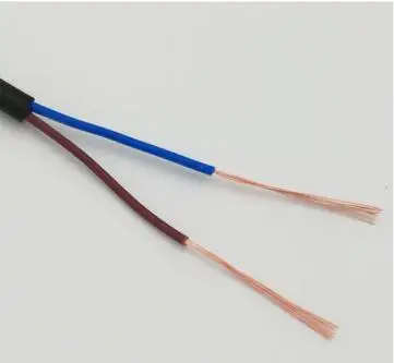 2 Core 98meter 24 AWG 0.2MM2 RVV 2/3/4/5 цветов Медный провод электрический кабель RVV черный мягкий изолированный провод - Цвет: 2 Core 98meter