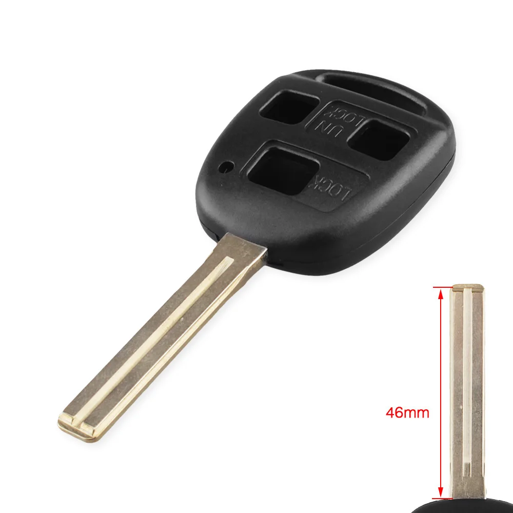 3 BT TYO48 Blade KEYYOU 2/3 Автомобильный ключ с кнопкой чехол для Toyota Camry Rav4 Corolla Prado Yaris Tarago Cruiser Land для Lexus RX300 ES300 LS400 GX - Цвет: 3 BT TYO48 Blade
