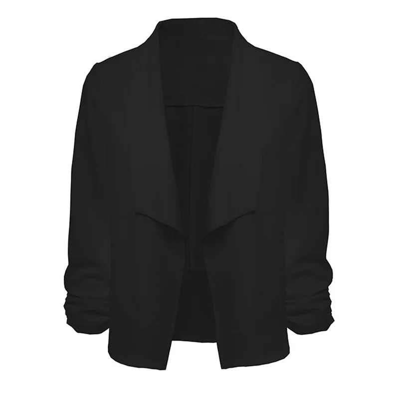 Женский маленький костюм с длинным рукавом осенние короткие блейзеры тонкие