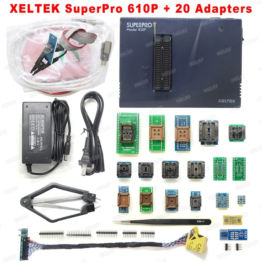 610P - 20 Adapter XELTEK SuperPro 610P Универсальный программатор с 48 универсальными штыревыми драйверами+ 45 адаптеров ISP EDID код - Цвет: 610P - 20 Adapter