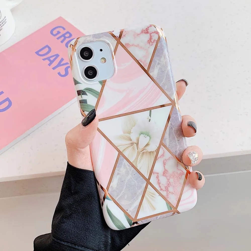 o Чехлы для телефонов LOVECOM с геометрическим мрамором и текстурой для huawei mate 30 P30 P20 Pro Lite mate 20 Lite мягкая задняя крышка с гальваническим покрытием IMD - Цвет: o