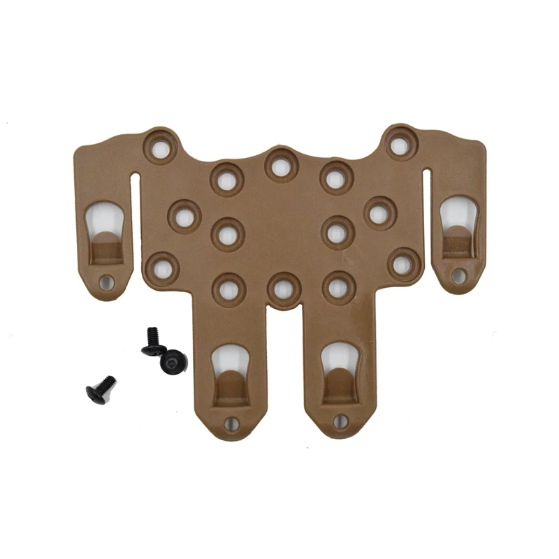 tan Tactical Strike MOLLE Holster Adapter Airsoft Paintball Gun Platform Hanger C Q C Hunting Shooting Vest Accessories Ambidextrou - Цвет: tan