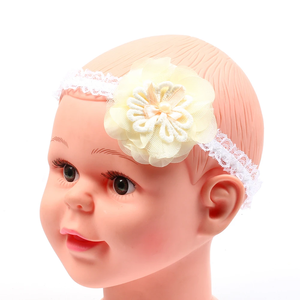 Повязка на голову для маленьких девочек Аксессуары волос младенцев с цветами
