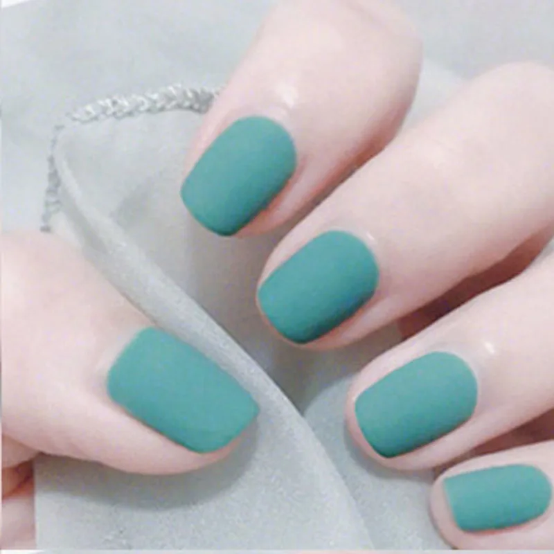 style2 24 шт./компл. искусственный аксессуары для ногтей для женщин матовые розовые накладные ногти с клей твердый Цвет обувь на коротком квадратном полное покрытие пресс для ногтей, для нанесения с помощью клея - Цвет: style2