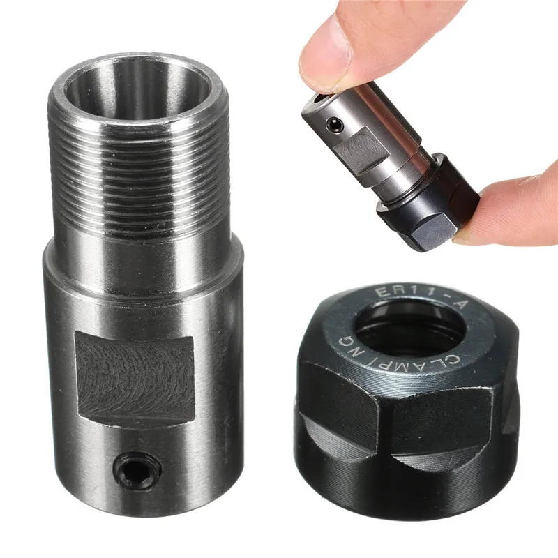 

1/4 Inch 6.35mm ER11-A Collet Chuck Holder Motor Shaft Tool Holder Extension Rod