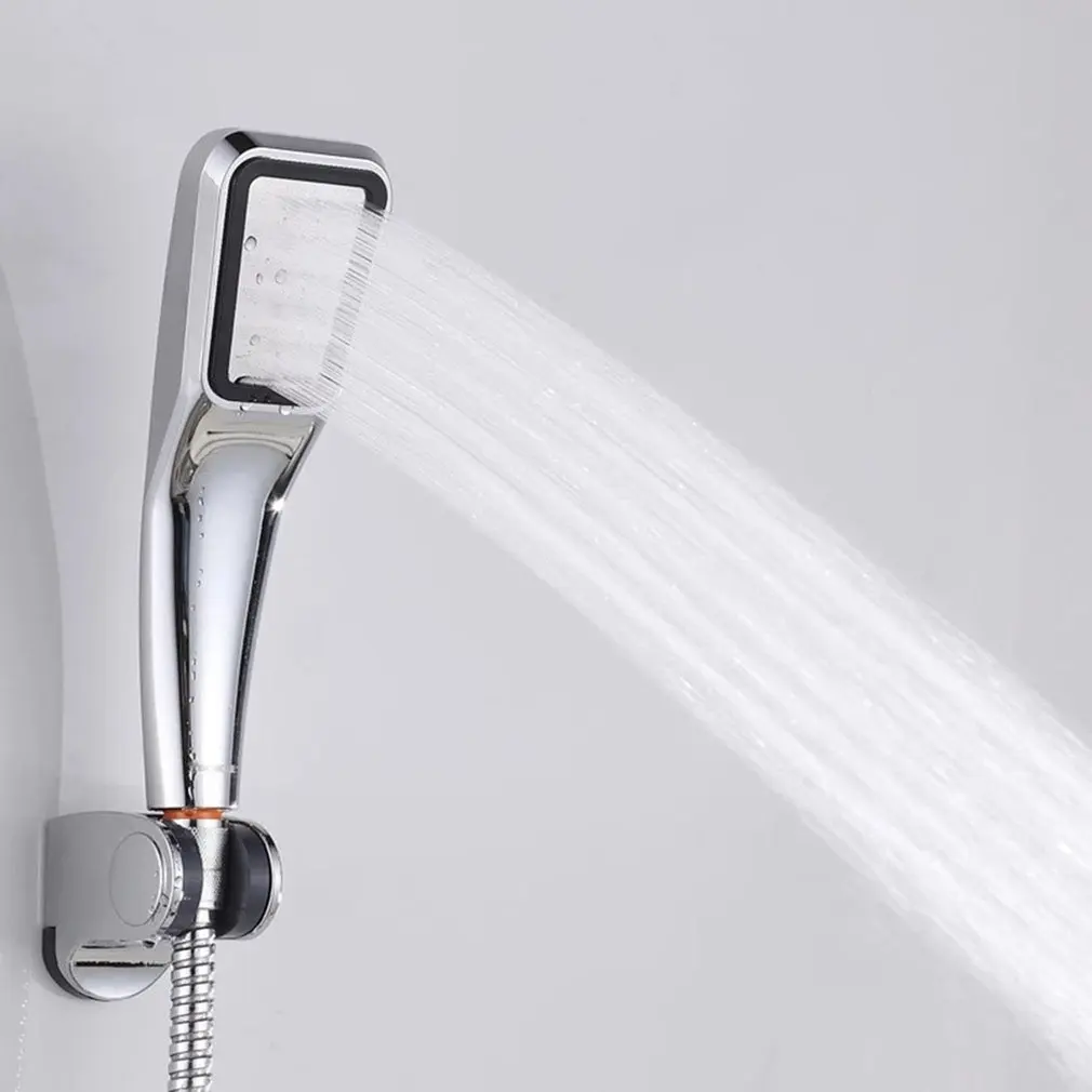 

300 Hole ABS Super Pressurized Shower Head Square Hand Shower Booster Water Saving Shower head