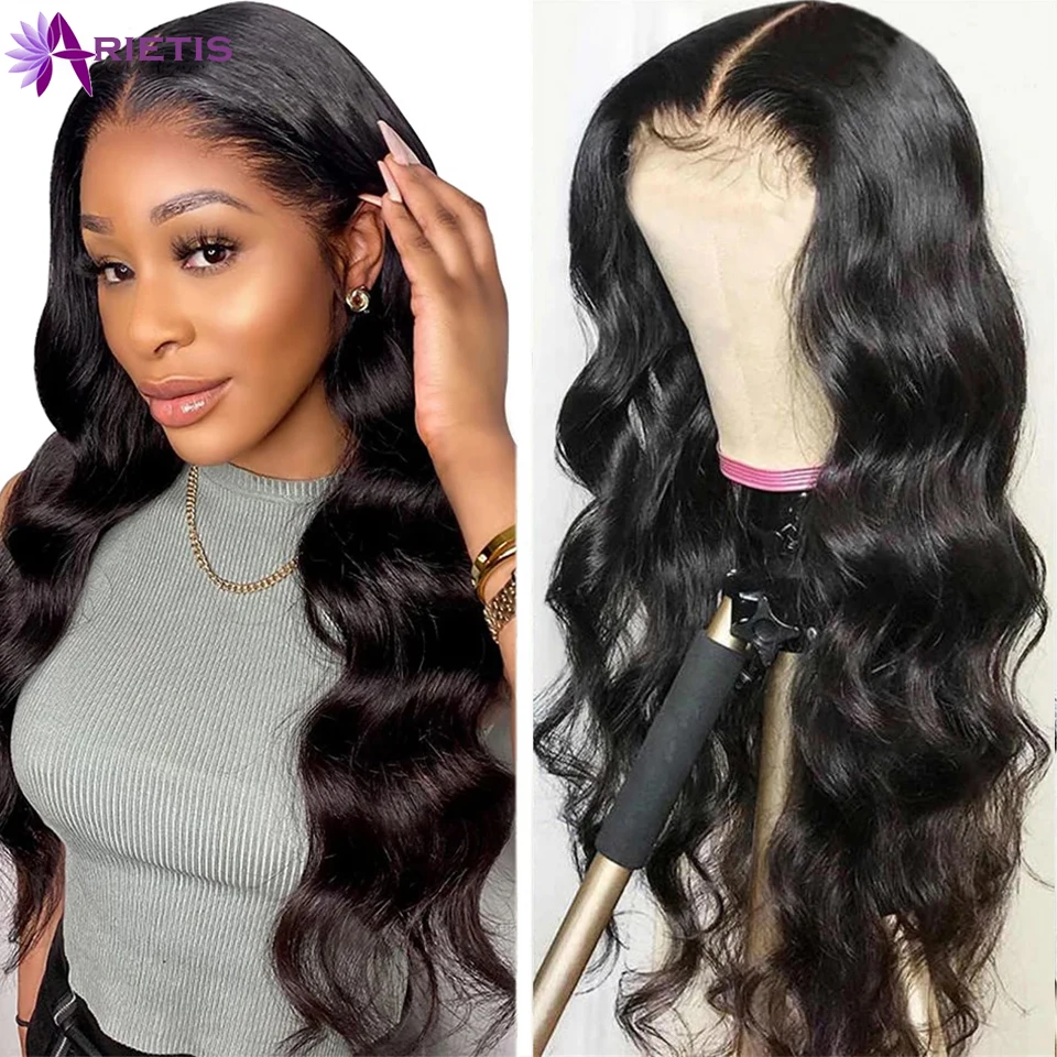 

Body Wave Lace Front Human Hair Wigs Brazilian Remy Hair 32 34 40 inch 4x4 5x5 HD Transparent Lace Closure Wig For Black Women