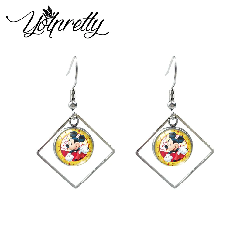 Новинка 2021 ювелирные изделия с мультяшным Микки и Минни Маусом серьги подвески