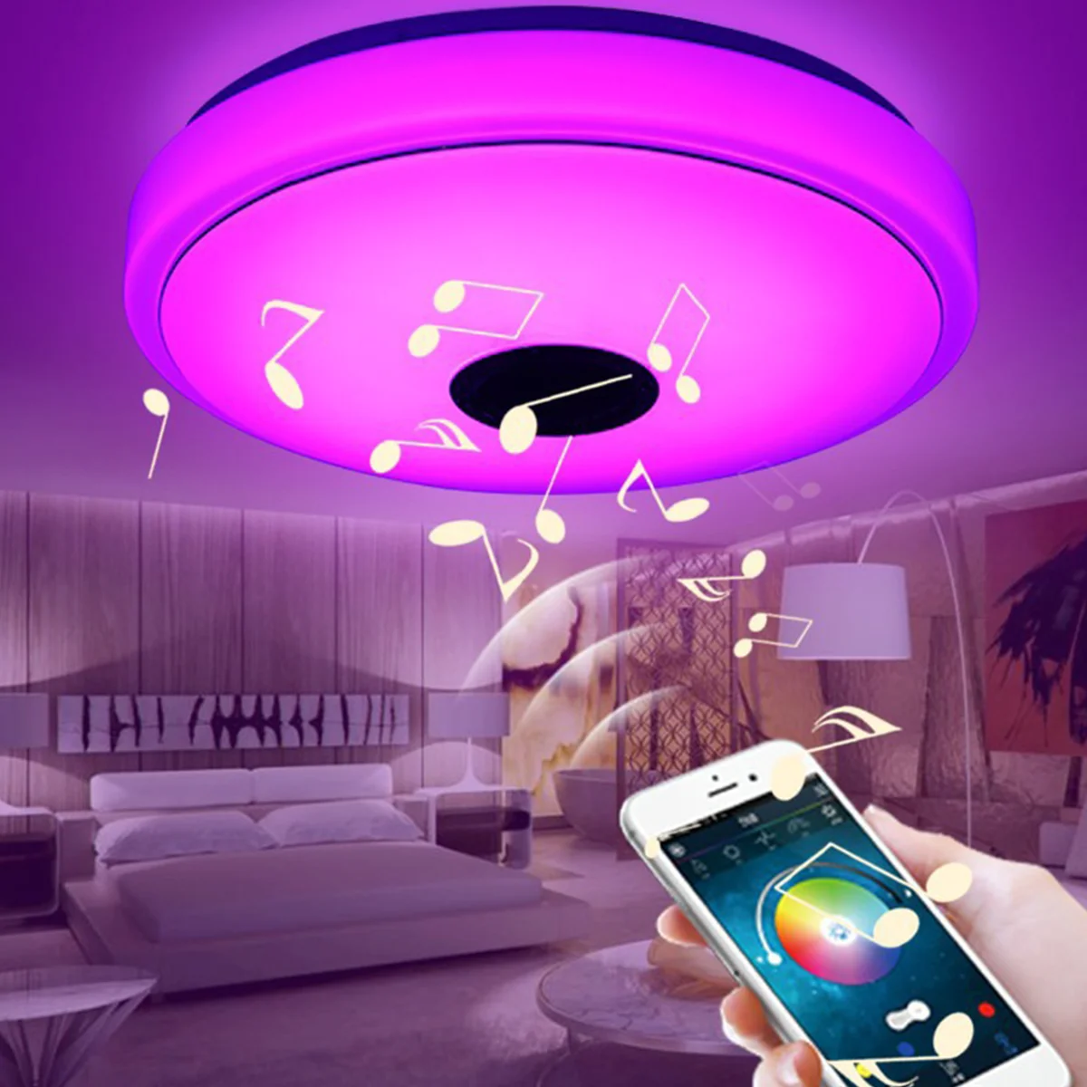 Современный RGB светильник 100 Вт светодиодный потолочный домашнее освещение