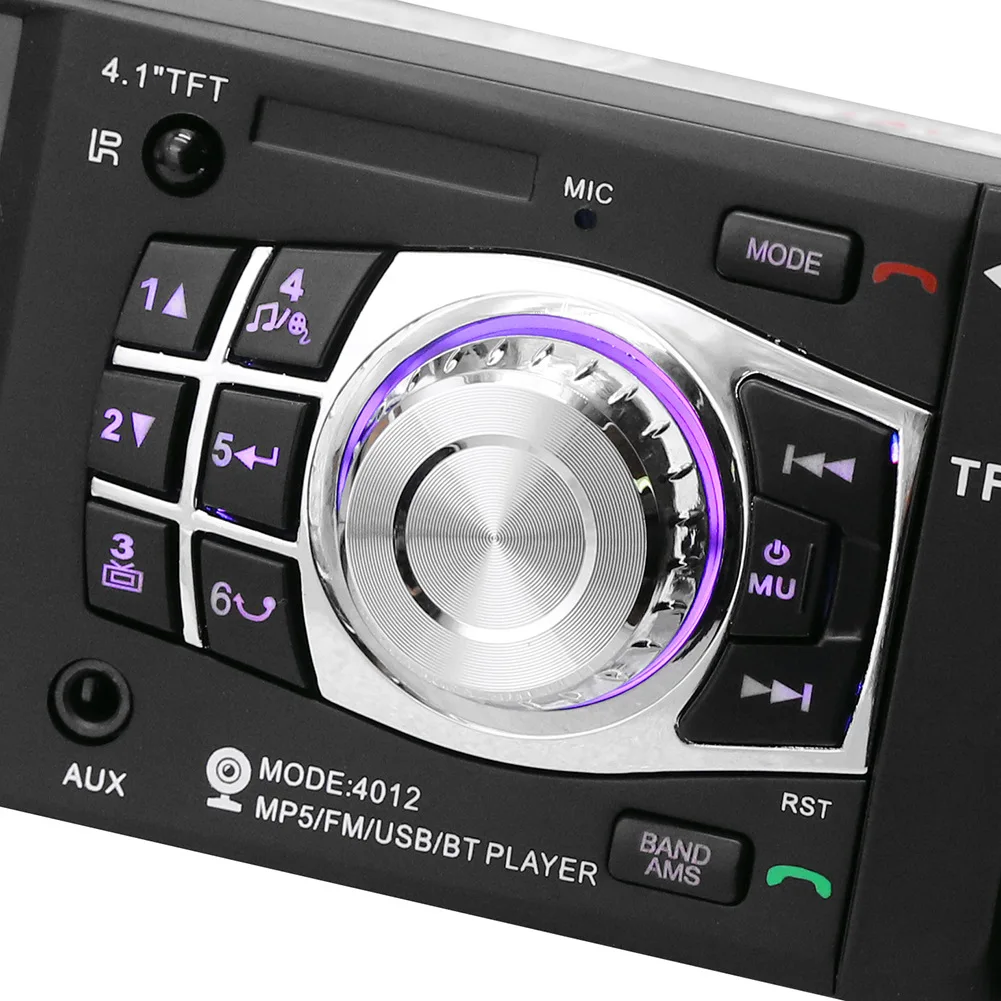 4012B 1 Din стерео приемник аудио FM передатчик Bluetooth автомобиля MP5/MP4/MP3 плеер U диск