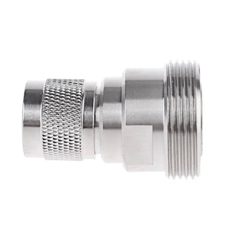 

L29 7/16 DIN Male Plug to N Female Jack RF Straight Adapter Connector Metal
