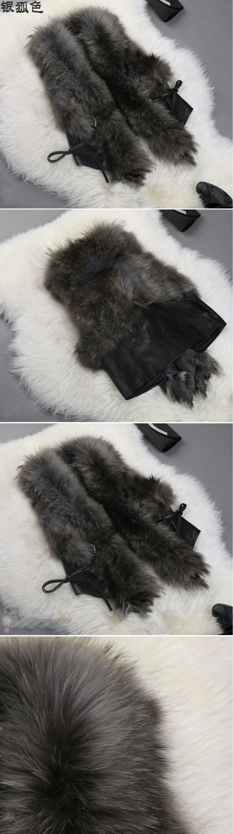 S/6Xl женский лоскутный жилет из меха енота Короткий секционный Повседневный лоскутный жилет из искусственной кожи жилеты размера плюс K04