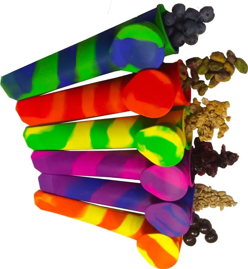 Горячая продажа Радужная форма для мороженого Пищевая силиконовая домашнее