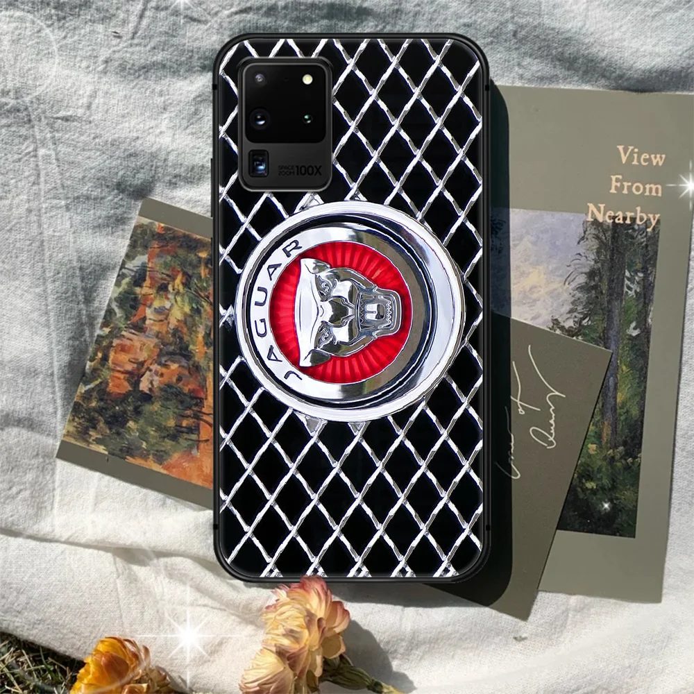 

British car Jaguars Phone Case Cover Hull For Samsung Galaxy S 7 8 9 10 e 20 FE edge uitra plus Note 9 10 20 black Etui Pretty