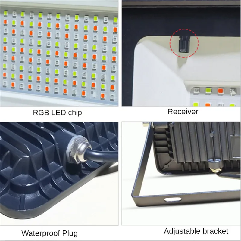 Светодиодный уличный водонепроницаемый RGB прожектор освещение для сада парка
