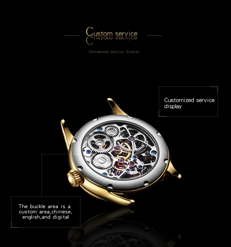 Tourbillon сапфир часы Скелетон Мужские автоматические механические часы Многофункциональный 24-часовой и лунной фазой, Для мужчин часы лучший бренд класса люкс