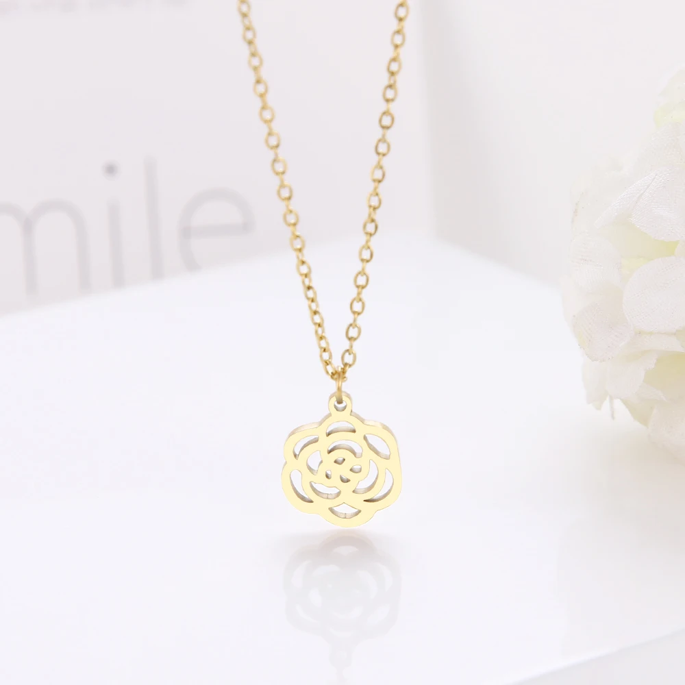 CACANA ожерелье из нержавеющей стали для женщин любовника шикарное изысканное под