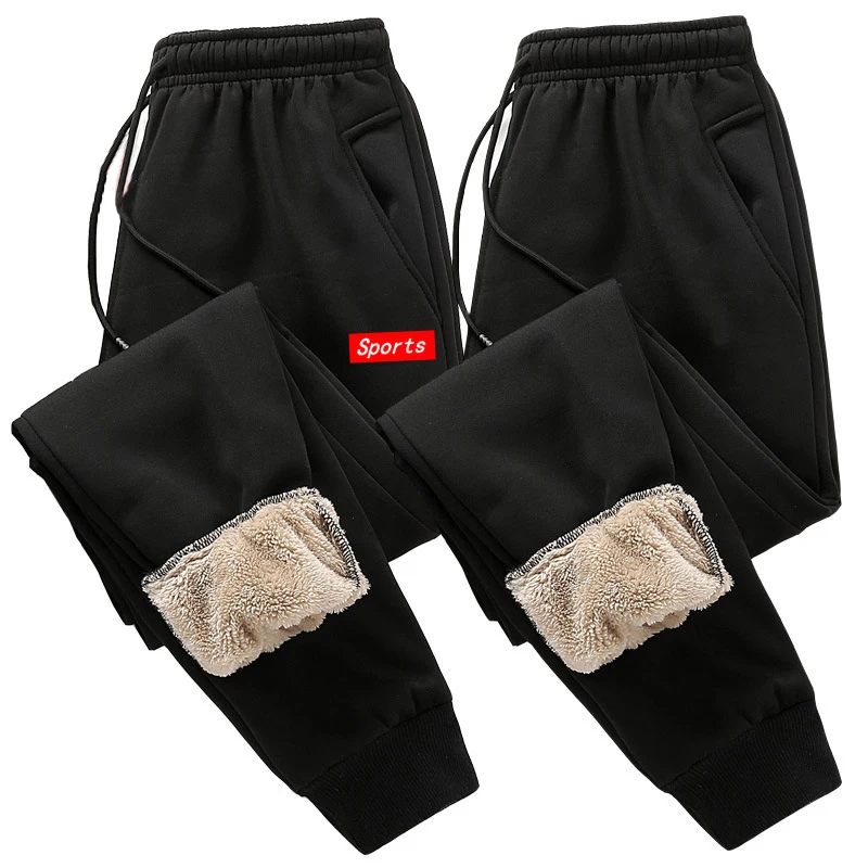 

Мужские тренировочные брюки на завязках, мужские брюки, модные мужские тяжелые брюки, мужские шаровары, мужские зимние теплые плюшевые брюки, 2020