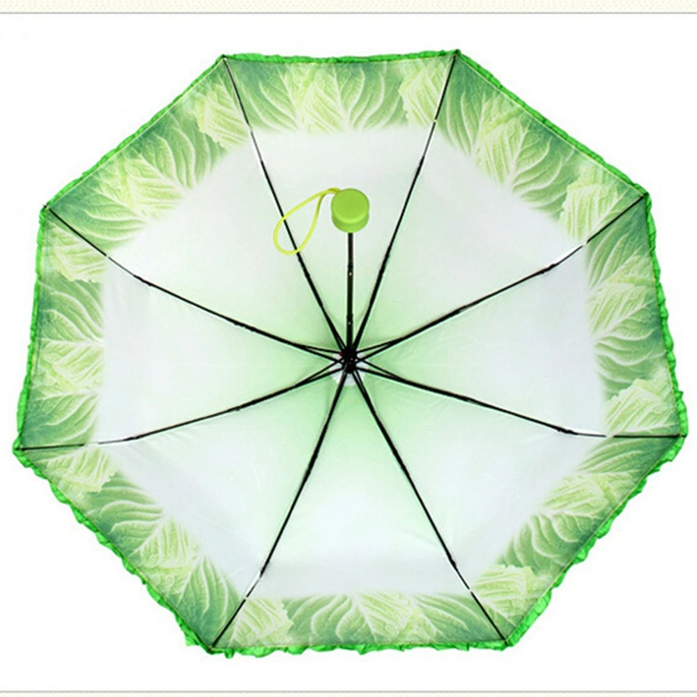 Новая мода китайская капуста овощи Женская Серия Три складные компактные