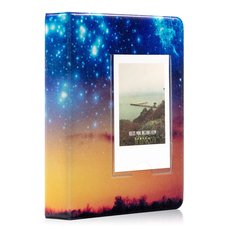 Starry Sky Дополнительный фотоальбом с 64 карманами/фотоальбом/угловые наклейки для FujiFilm Instax Mini 8, Mini 9 7s 50 90 Fuji Films Paper - Цвет: Starry Sky